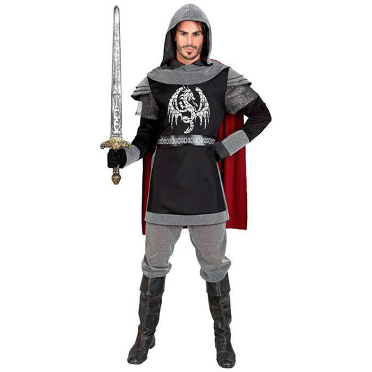 Dark Knight  Hooded Coat With Cape 