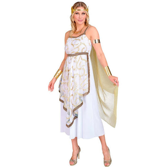 Greek Goddess  Toga Dress, Bracelets, Laurel Wreath 