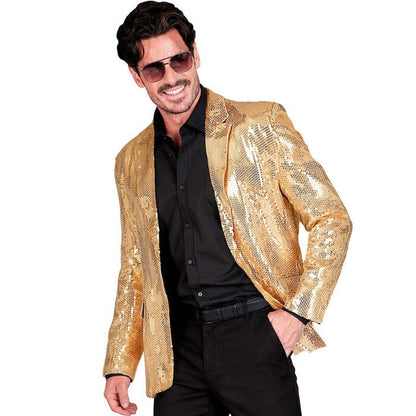 Party Fashion Jacket  Gold Sequin Jacket 
