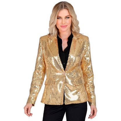 Party Fashion Jacket  Gold Sequin Jacket 