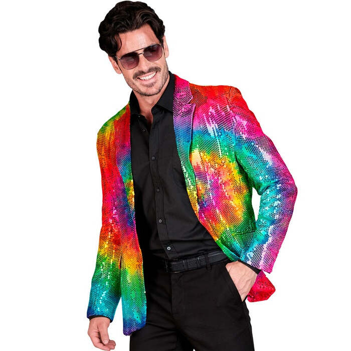 Party Fashion Jacket  Tie Dye Sequin Jacket 