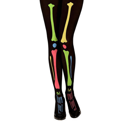 Neon Skeleton Pantyhose 40 Den