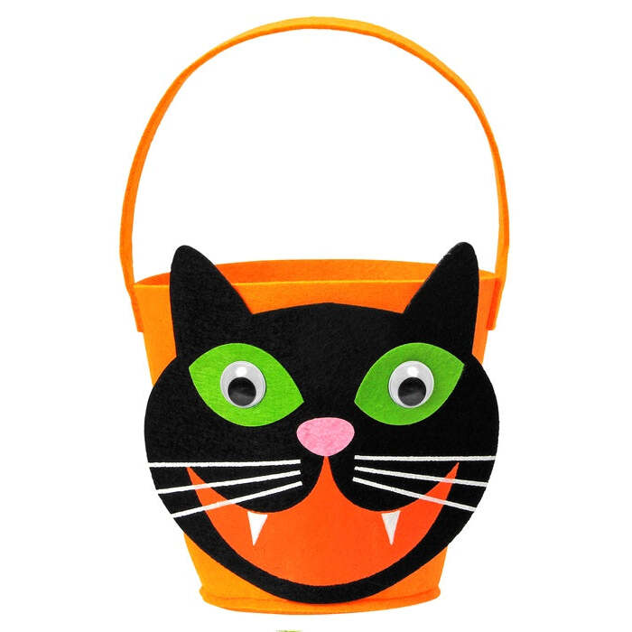Cat Trick Or Treat Basket