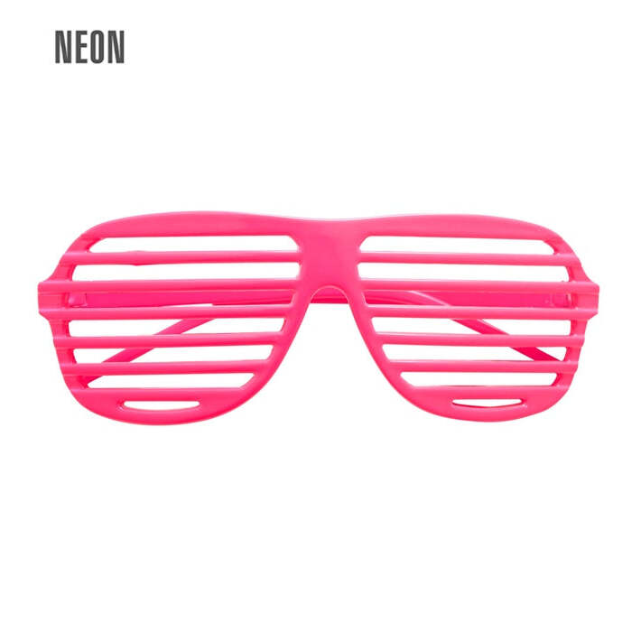 Neon Pink Shutter Glasses