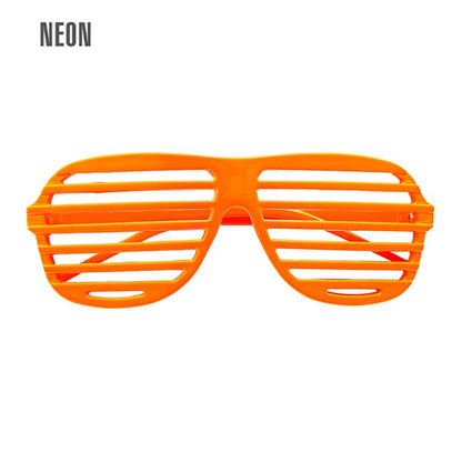 Neon Orange Shutter Glasses