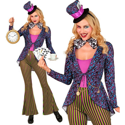 Crazy Hatter  Jacket, Jumpsuit, Bow Tie, Hat 
