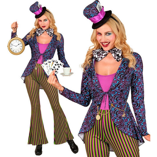 Crazy Hatter  Jacket, Jumpsuit, Bow Tie, Hat 