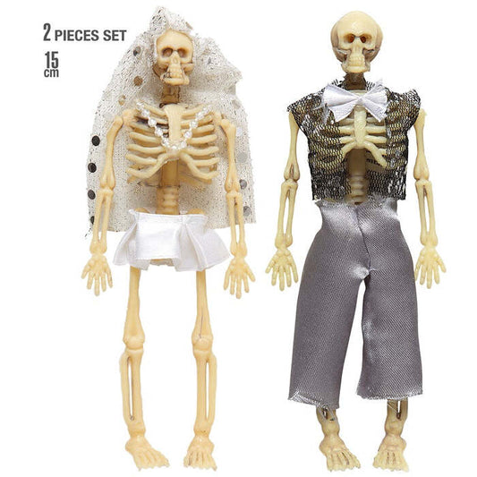 Dressed Skeleton Couple 15 Cm