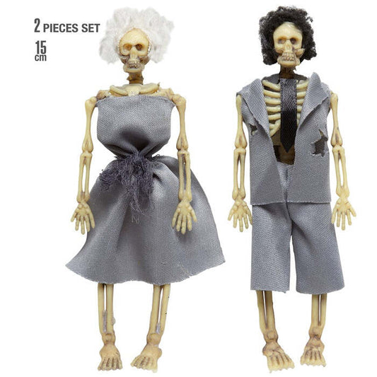 Dressed Skeleton Couple 15 Cm