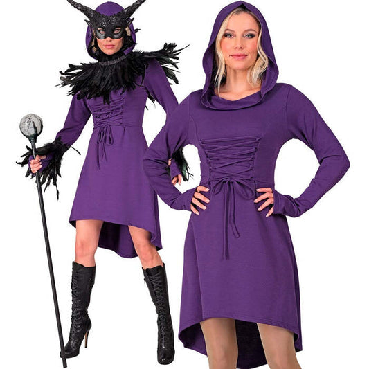 Medieval Gothic  Hooded Dress 