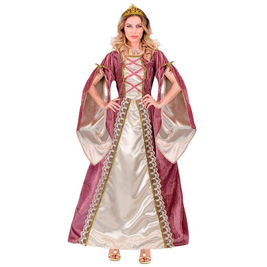 Medieval Princess  Dress With Petticoat, Crown 