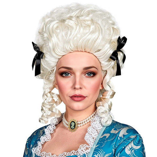 Ivory Colonial Woman Wig In Box