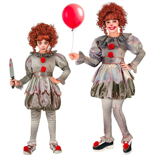Horror Clown  Dress, Leggings, Belt, Shoe Covers 
