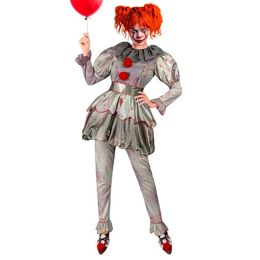 Horror Clown  Dress, Leggings, Belt, Shoe Covers 