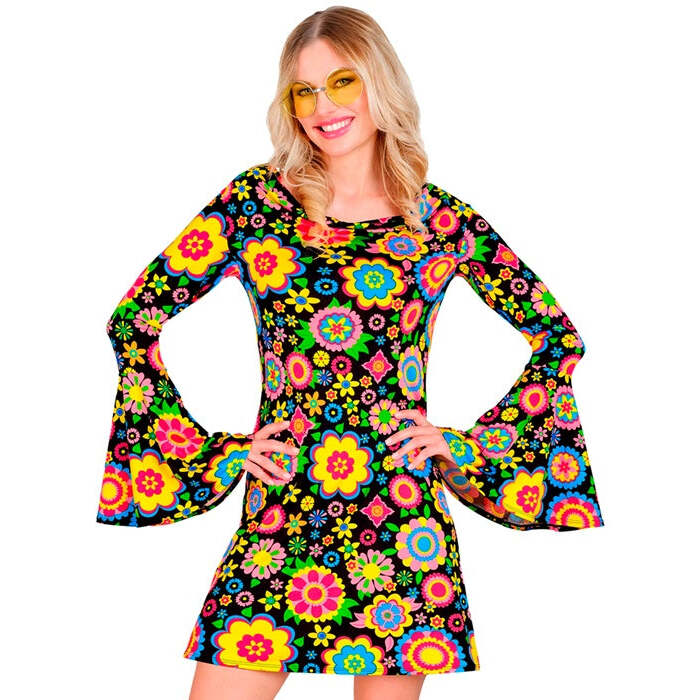 The 60S Fashion - Colorful Flowers  Dress 
