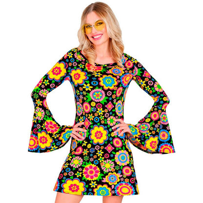 The 60S Fashion - Colorful Flowers  Dress 