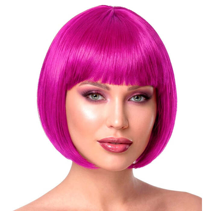 Magenta Chanel Wig In Polybag