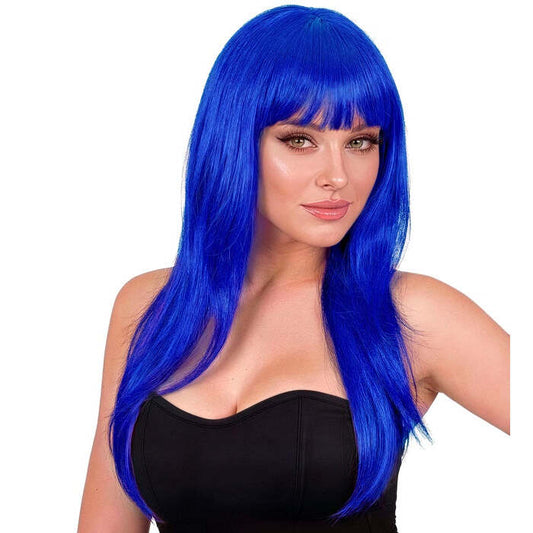 Blue Vogue Wig In Polybag