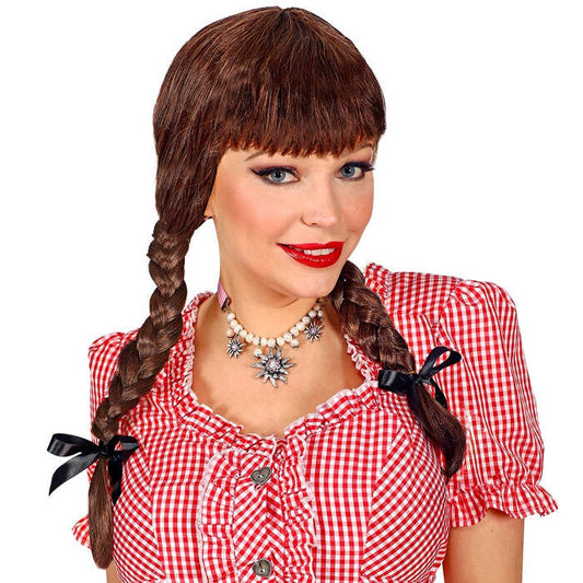 Brown Bavarian Wig In Box