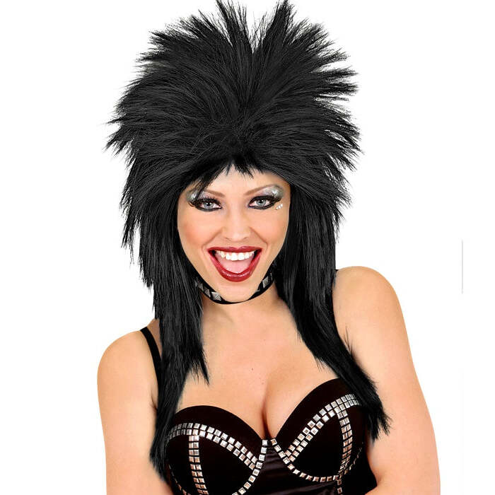 Black Rockstar Wig In Polybag