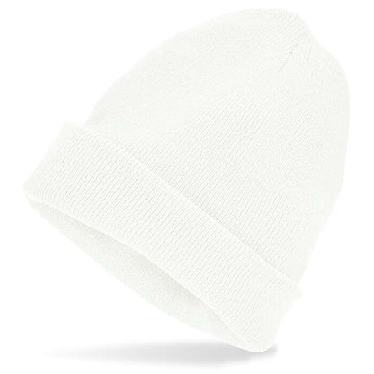 Hat Beanie White Wool Look