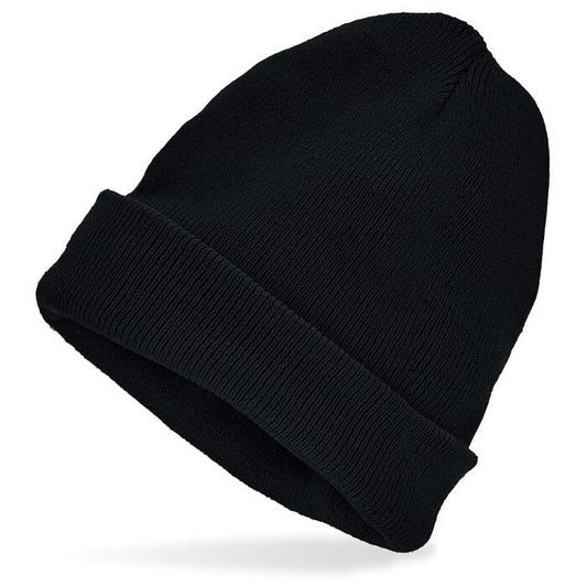 Hat Beanie Black Wool Look