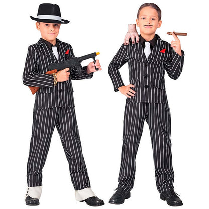 Gangster  Jacket, Shirt With Tie, Pants 