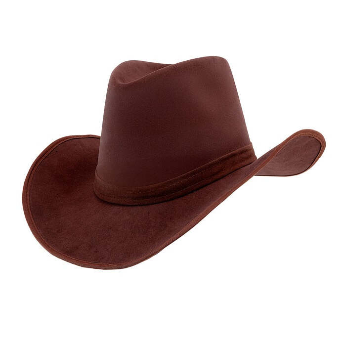 Suede Look Cowboy Hat