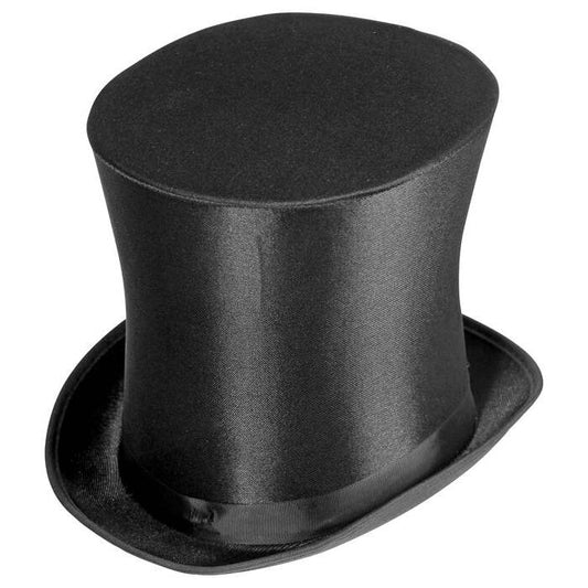 Bell Crown Top Hat Satin 20 Cm