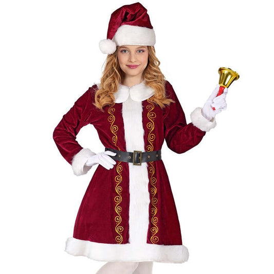 Mrs. Claus  Dress, Belt, Hat 