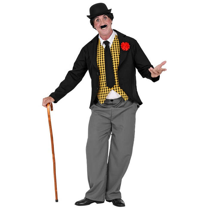 Charlie  Tailcoat With Flower Brooch, Mock Shirt With Vest, Pants, Tie 