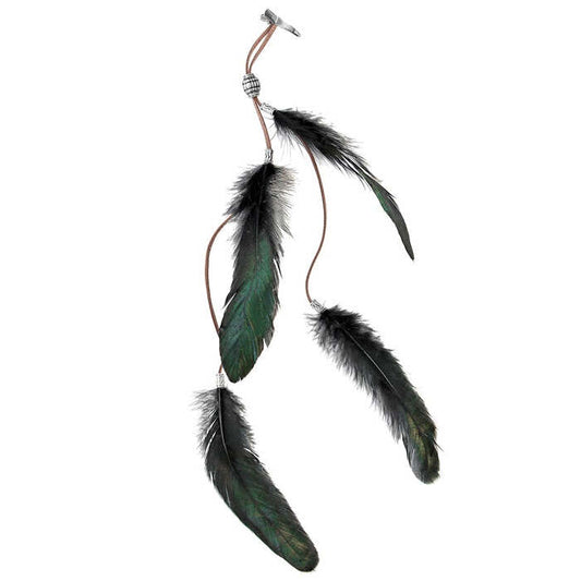 Black Feathers Hair Clip