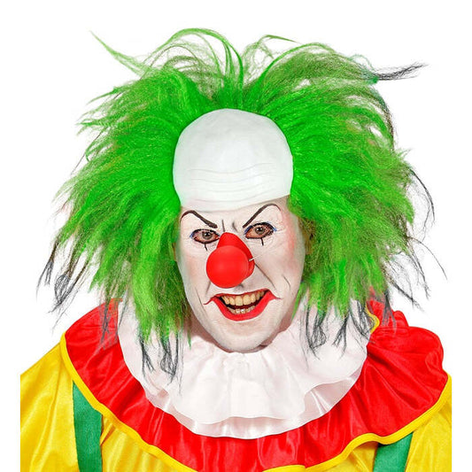 Clown Headpiece With Green Hair In Box