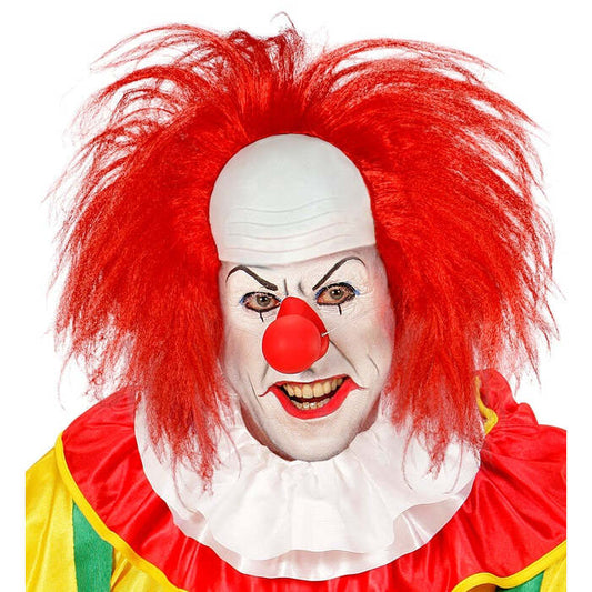 Clown Headpiece With Red Hair In Box
