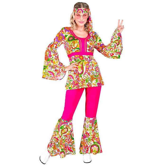 The 60S Fashion - Peace & Paisley  Shirt, Pants, Headband 
