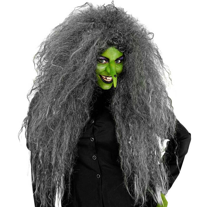 Grey Oversized Frise' Wig In Box