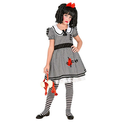 Doll  Dress With Crinoline Underskirt, Hair Bow 