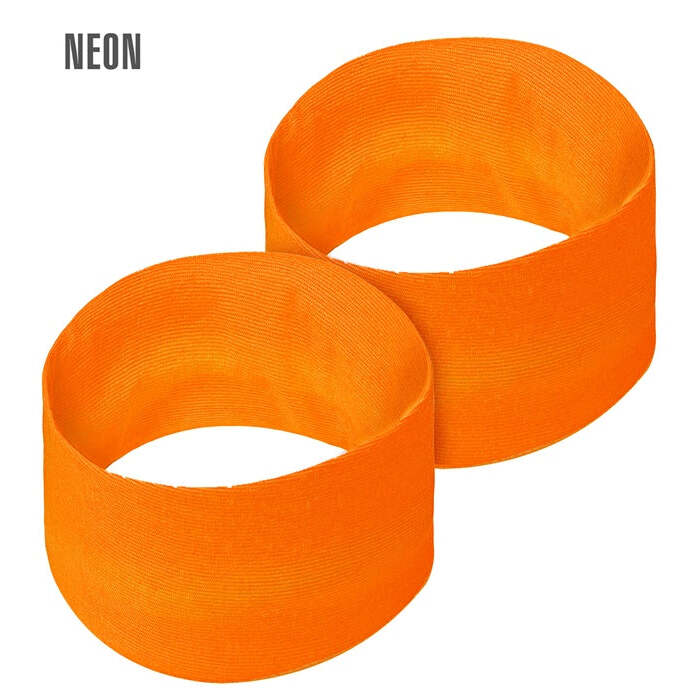 Pair Of Neon Orange Wristbands