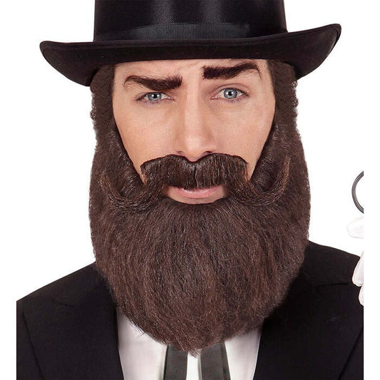 Brown Beard & Moustache