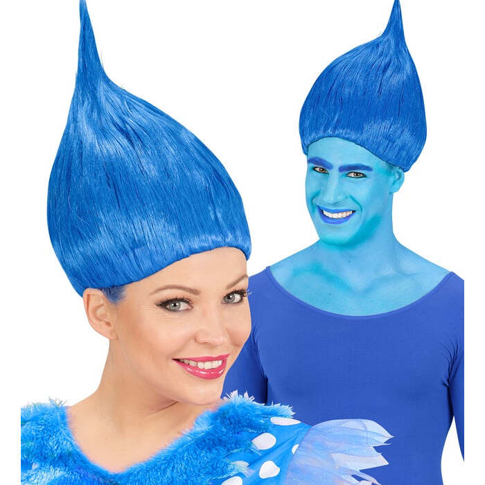 Blue Trolly Wig