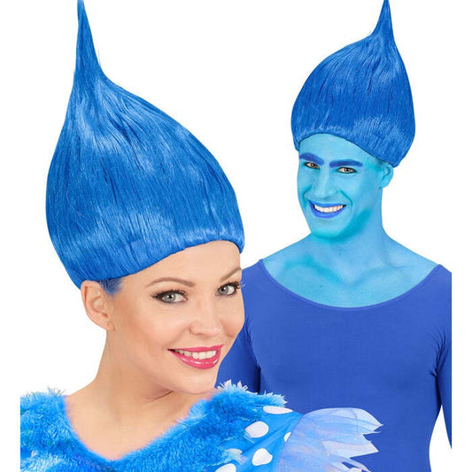 Blue Trolly Wig