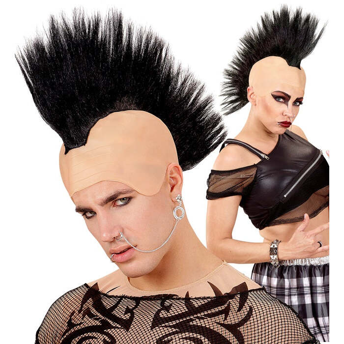 Black Crest Punk Headpiece In Polybag