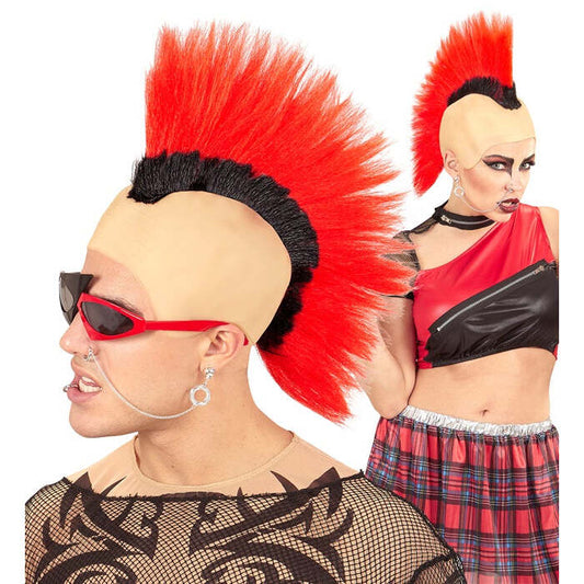 Red Crest Punk Headpiece