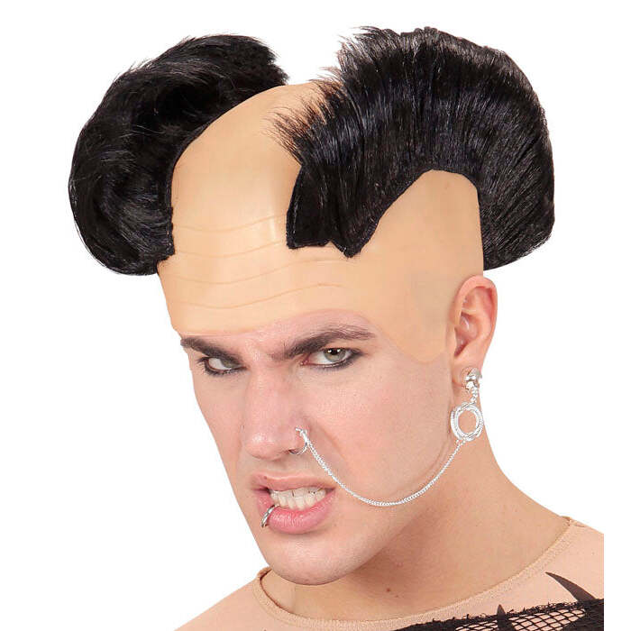 Black Double Crest Punk Headpiece