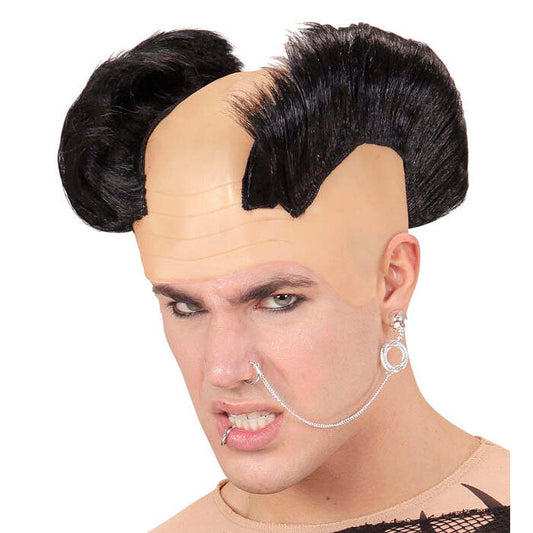 Black Double Crest Punk Headpiece