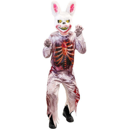 Zombie Bunny  Jumpsuit, Mask 