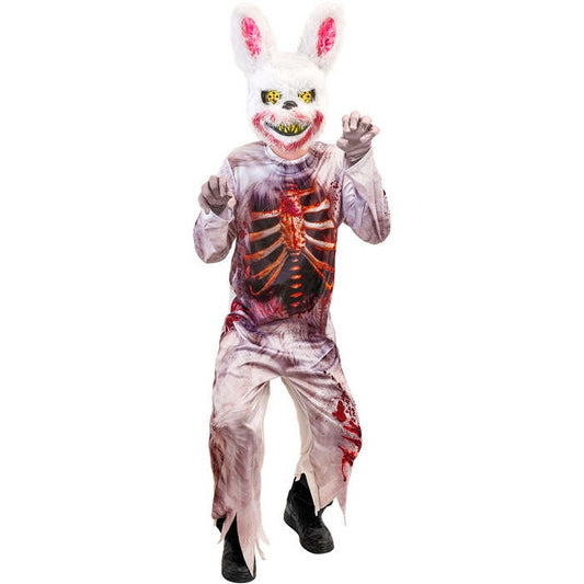 Zombie Bunny  Jumpsuit, Mask 