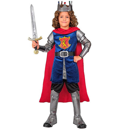 King  Coat With Cape, Belt, Cuffs, Crown, Boot Covers 