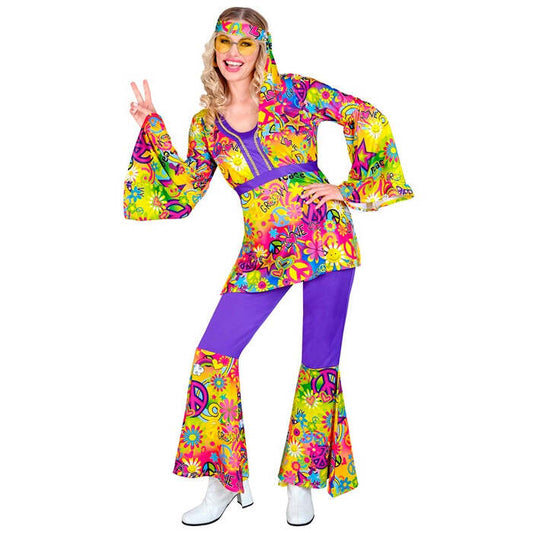 The 60S Fashion - Peace & Love  Shirt, Pants, Headband 
