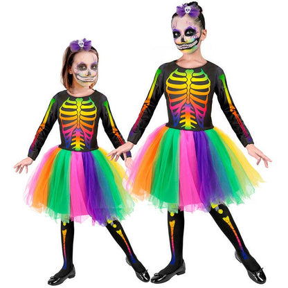 Skelton  Tutu Dress, Skull Bow Headband 
